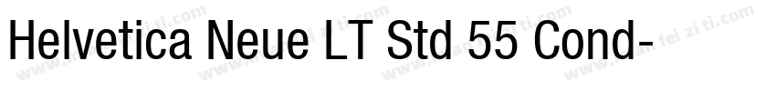 Helvetica Neue LT Std 55 Cond字体转换
